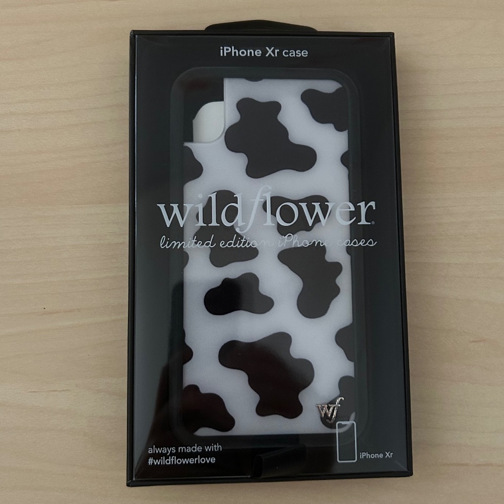 Cow Print Wildflower Phone Case